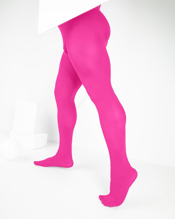 1008 M Neon Pink Dance Nylon Spandex Tights