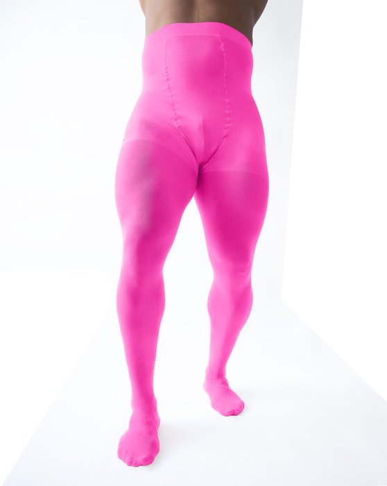 1008 M Neon Pink Plus Sized Tights