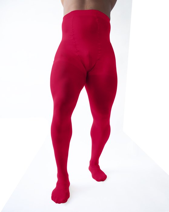 1008 M Red Plus Sized Tights
