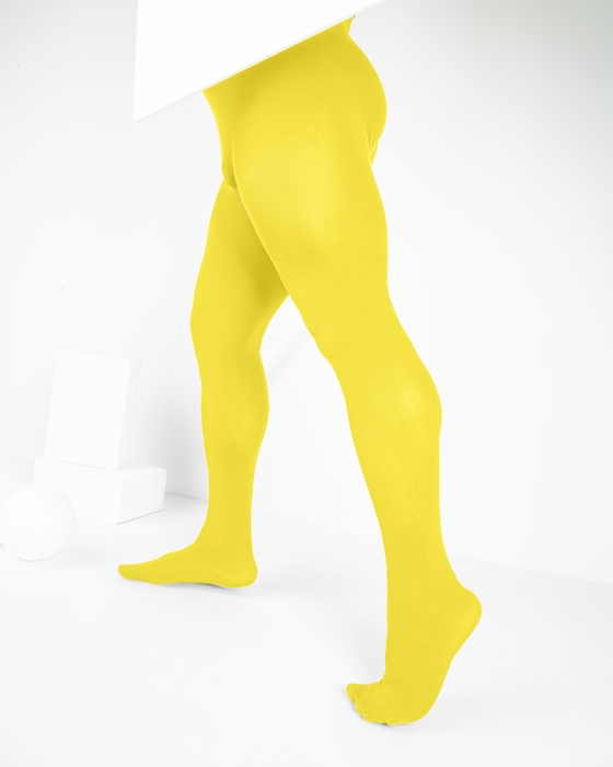 1008 M Yellow Dance Nylon Spandex Tights