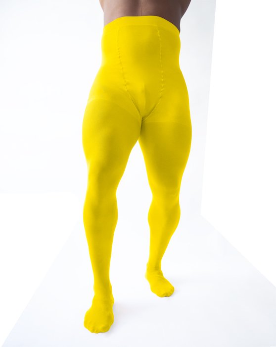 1008 M Yellow Plus Sized Color Tights