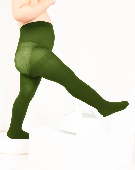 Olive Green Nylon/Lycra Tights Style# 1008 | We Love Colors