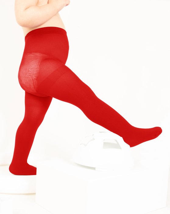 Red Nylon/Lycra Tights Style# 1008 | We Love Colors