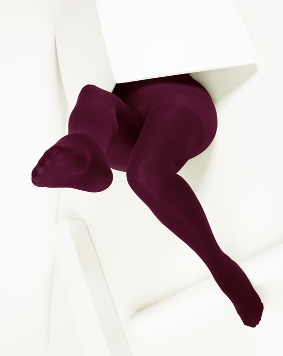 1008 W Maroon Plus Size Color Tights