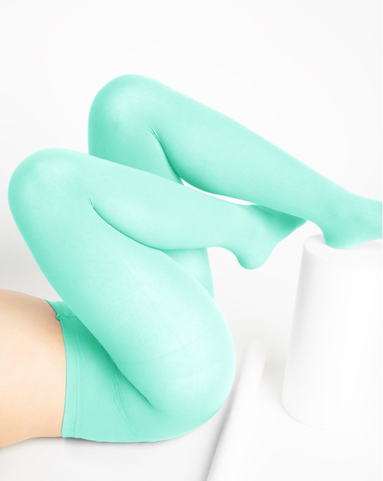 Pastel Mint Nylon Spandex Tights Style# 1008 | We Love Colors