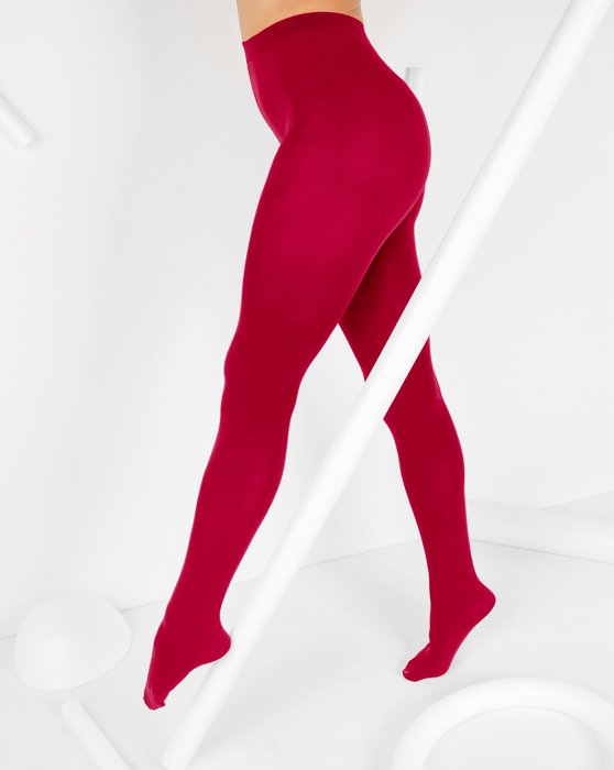 Red Nylon Spandex Tights Style# 1023 | We Love Colors