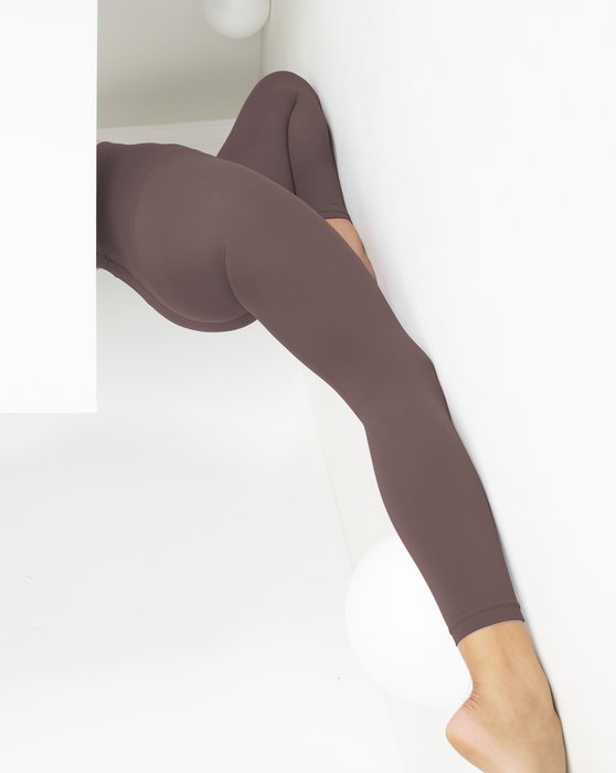 1025 W Mocha Footless Tights