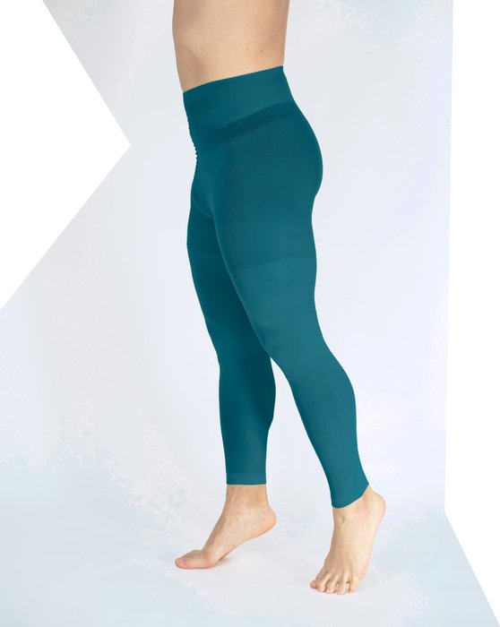 plus size teal tights