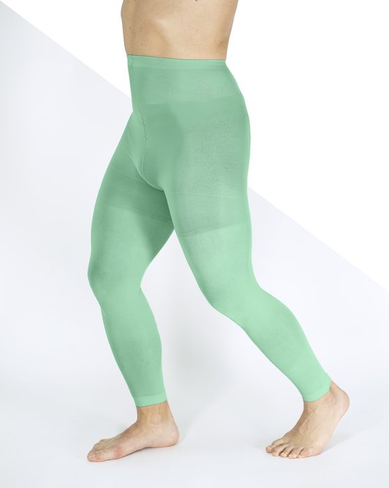 1041 Scout Green M Footless Thin Tights