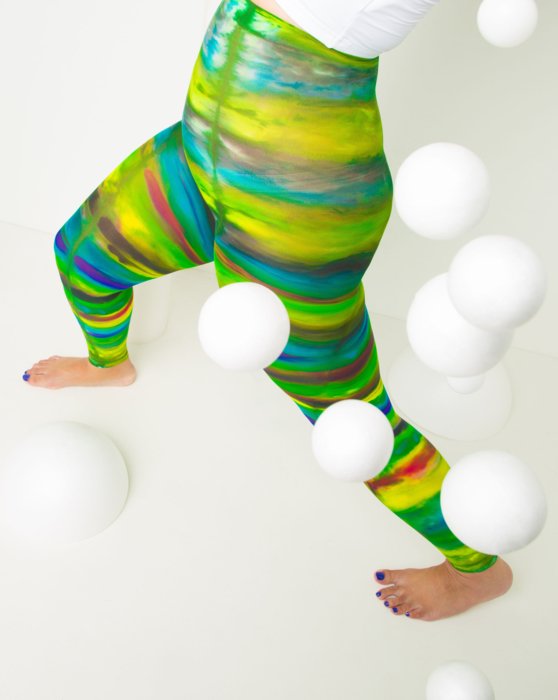 Womens Plus Sized Nylon/Lycra Footless Tights Style 1041 We Love Colors