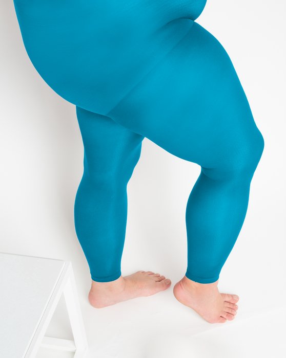 1041 W Turquoise Footless Tights