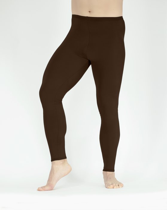 1047 M Brown Matte Male Footless Performance Tights