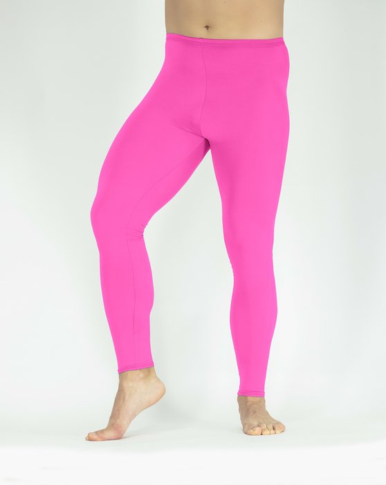 Neon Pink Footless Performance Tights Leggings Style# 1047