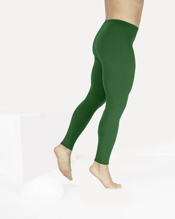 Emerald 1047 Matte Emerald M Footless Performance Tights Leggings