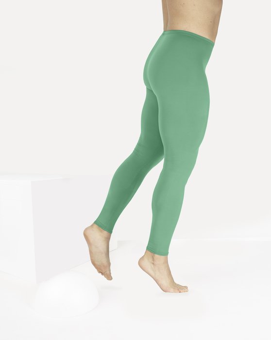 1047 Matte Scout Green M Footless Performance Tights Leggings
