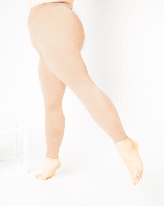 Peach Footless Performance Tights Leggings Style# 1047 | We Love Colors