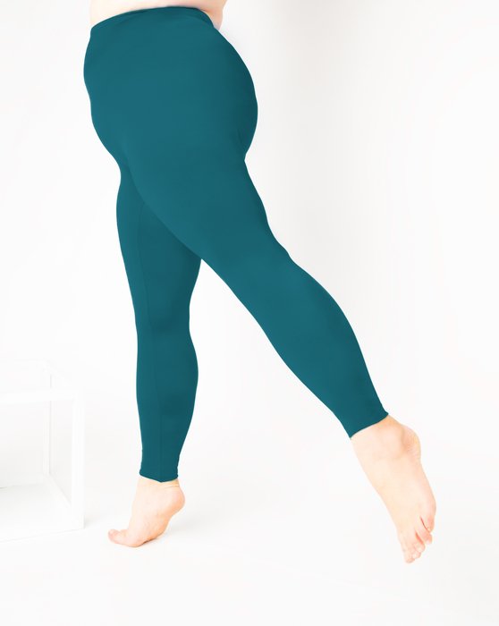 1047 W Teal Footless Performance Tights