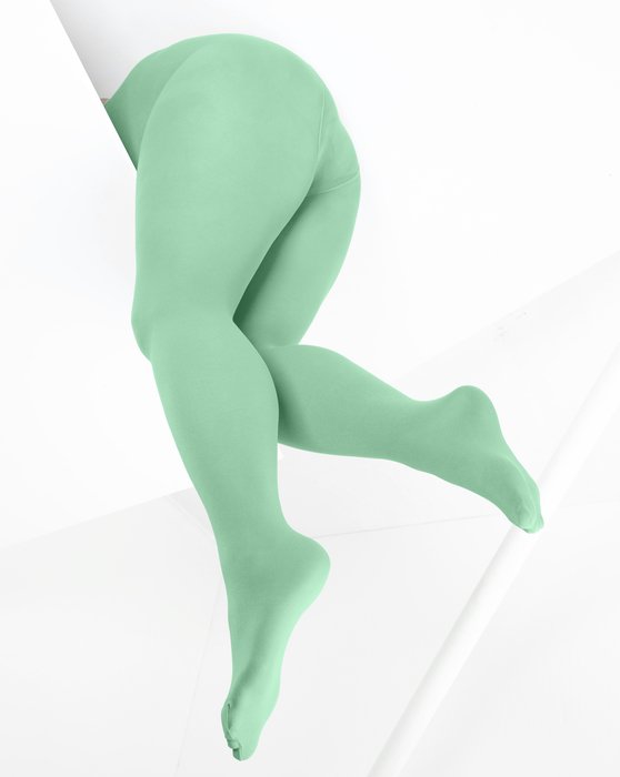 1053 Scout Green Color Opaque W Microfiber Tights