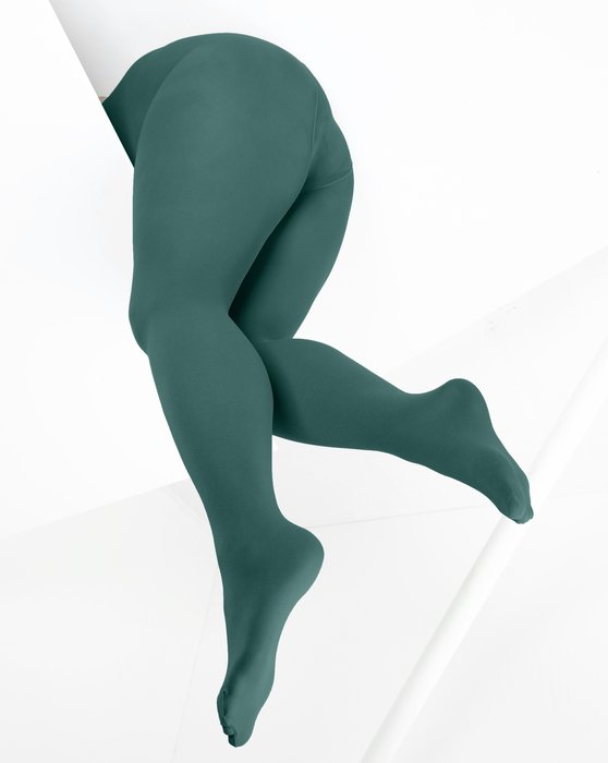 Spruce Green Microfiber Tights Style# 1053 | We Love Colors