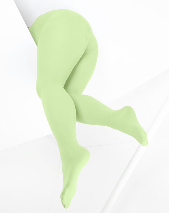 Mint Green Microfiber Nylon/Lycra Tights Style# 1053 | We Love Colors