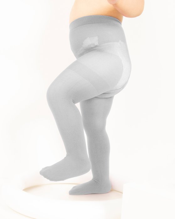 Light Grey 1073 Light Grey Kids Nylon Spandex Tights