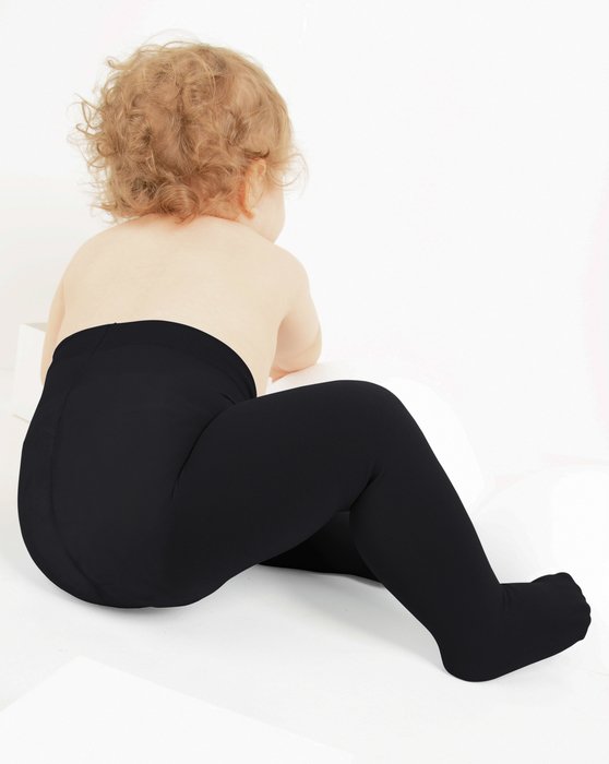 1075 Black Kids Microfiber Tights