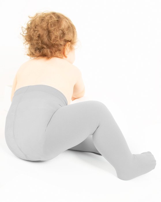 Light Grey Kids Microfiber Tights Style# 1075 | We Love Colors