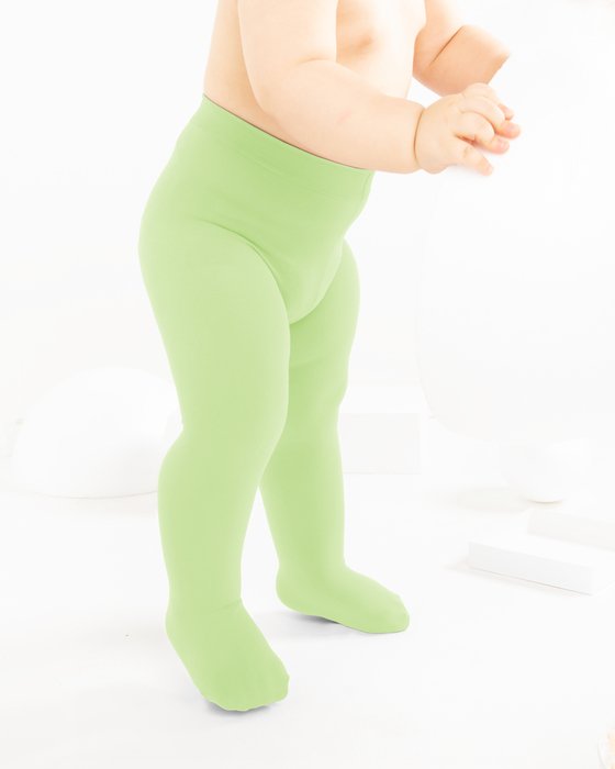 Mint Green Kids Microfiber Tights Style# 1075 | We Love Colors