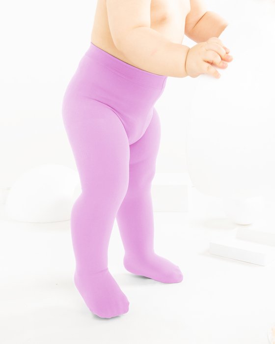 1075 Orchid Pink Kids Microfiber Tights