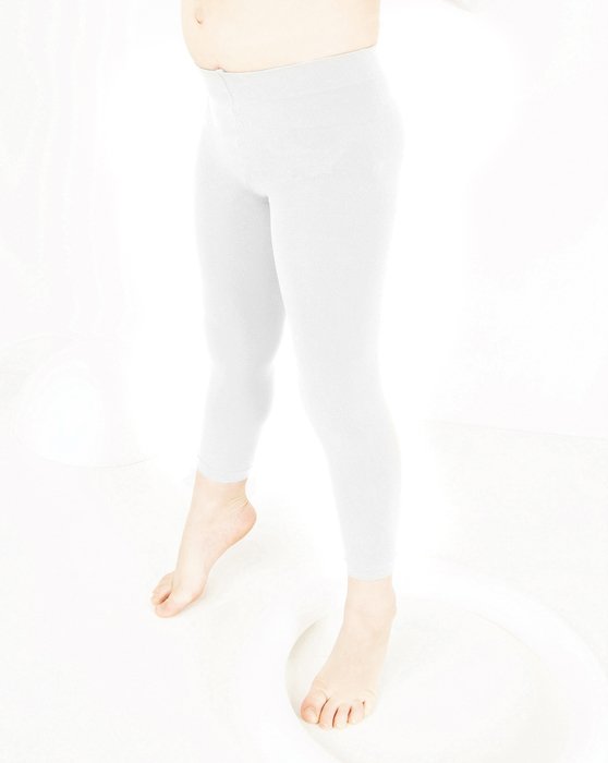 1077 White Footless Tights
