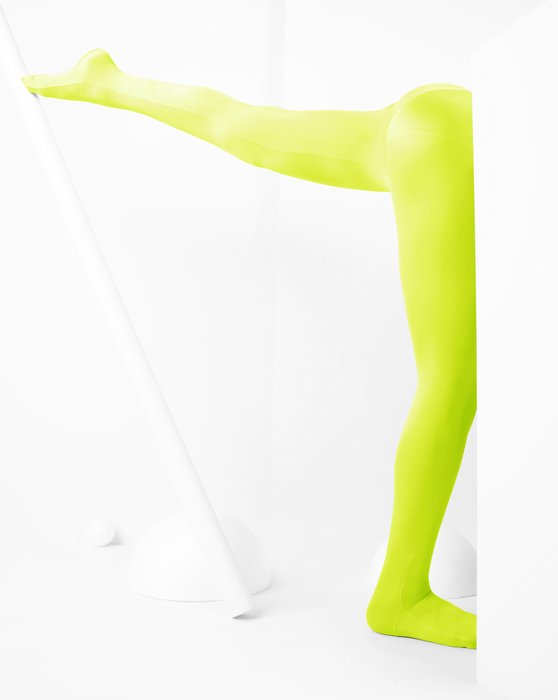 Neon Yellow Kids Performance Tights Style# 1081 | We Love Colors