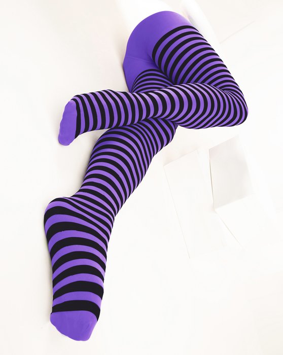 Neon Green Black Striped Tights Style# 1202 | We Love Colors