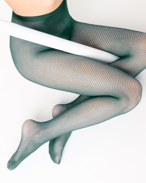 1401 Hunter Green Dance Fishnets