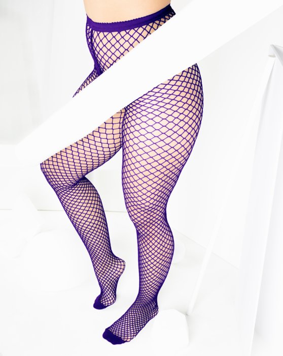 1403 Purple Wide Net Fishnets