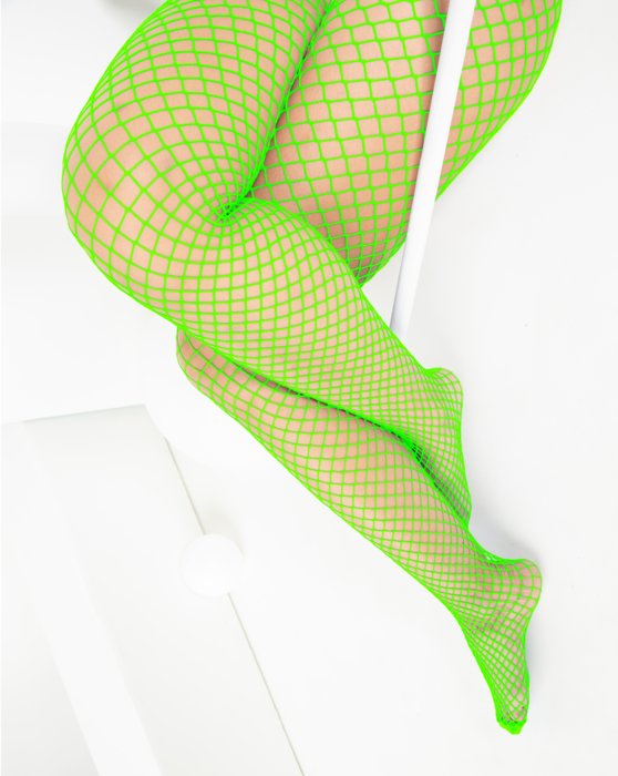 1403 Wide Net Fishnets Neon Green