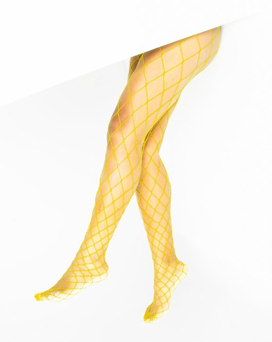 1405 Yellow Diamondnet Fishnets