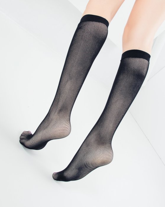 Maize Fishnet Knee Highs Style# 1431 | We Love Colors