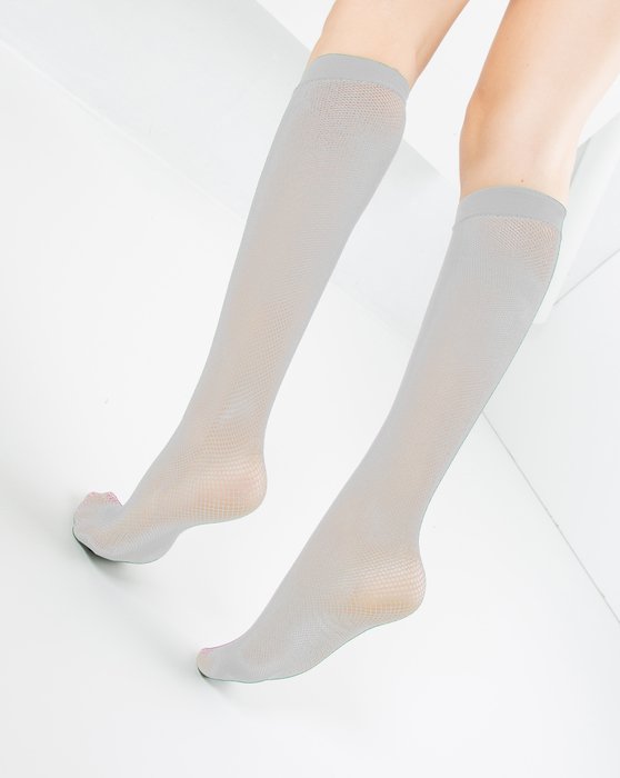 Grey Fishnet Knee Highs Style# 1431 | We Love Colors