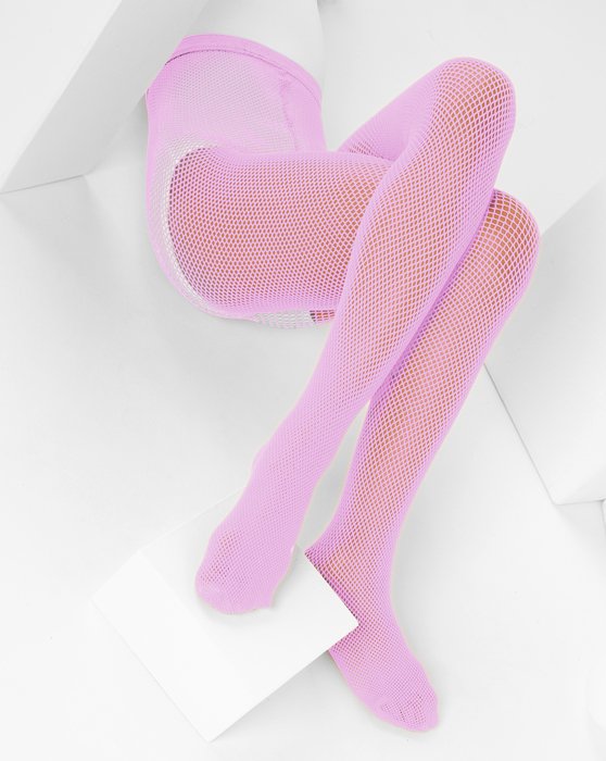 1471 Orchid Pink Kids Fishnet Tights