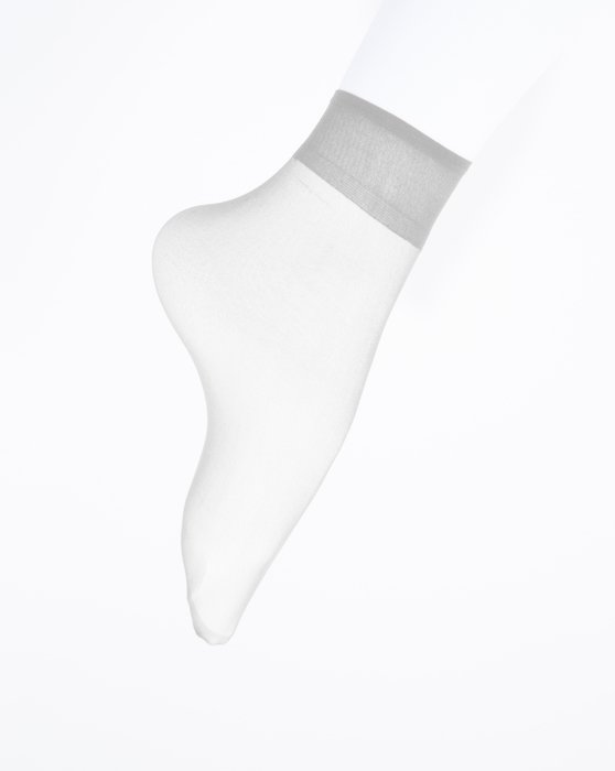 1528 Light Grey Sheer Color Ankle Socks