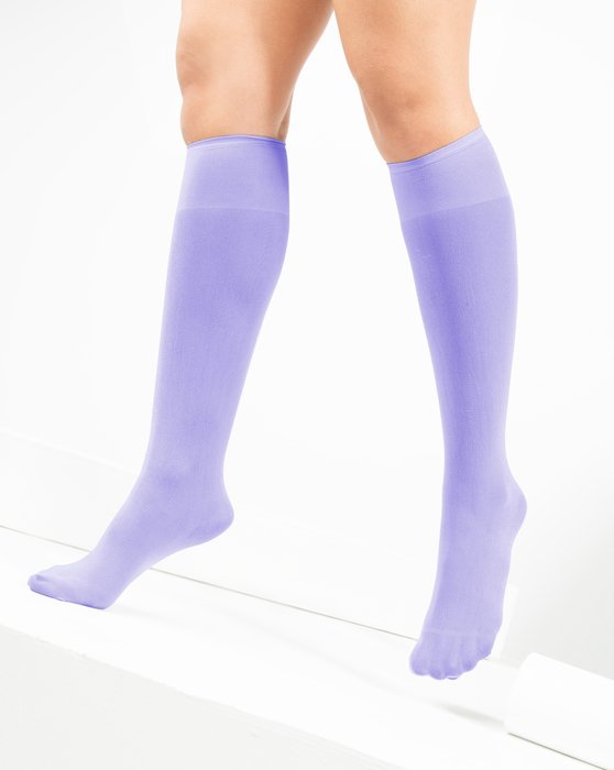 1532 Lilac Knee High Socks