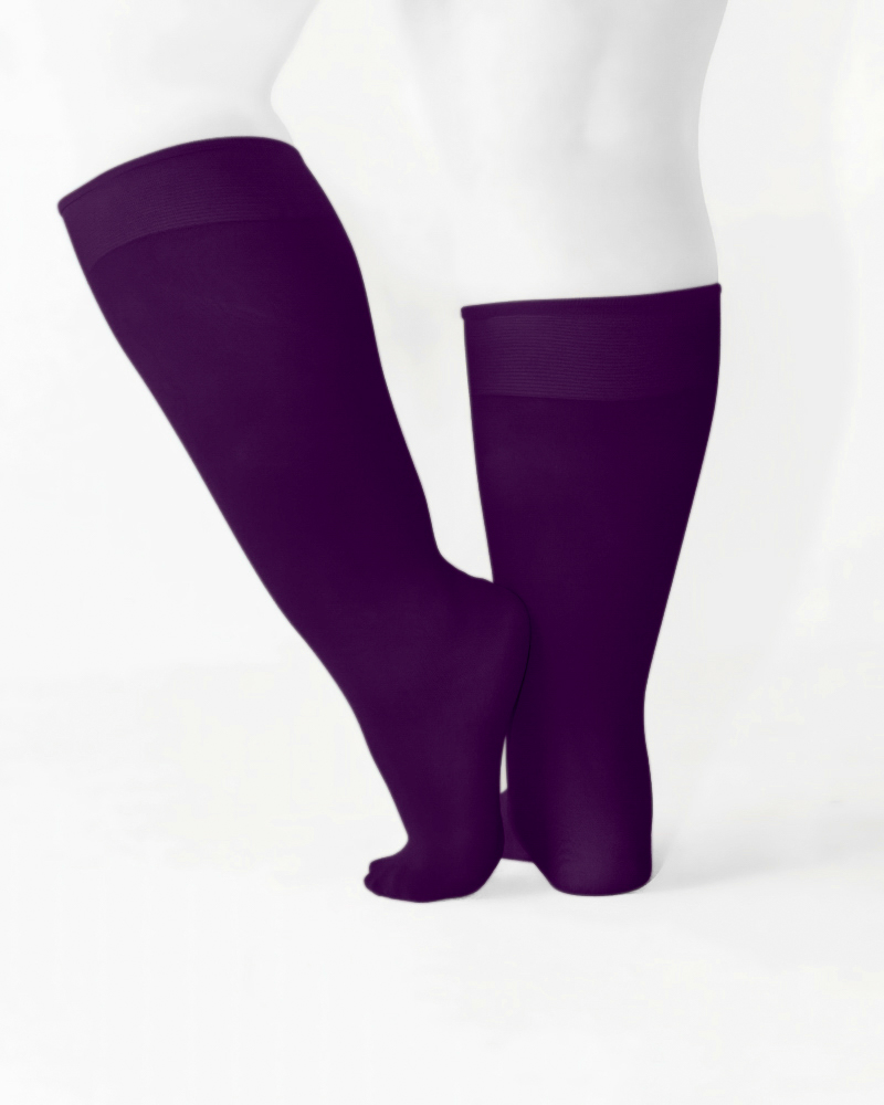 1532 Plus Rubine Knee High Trouser Nylon Socks