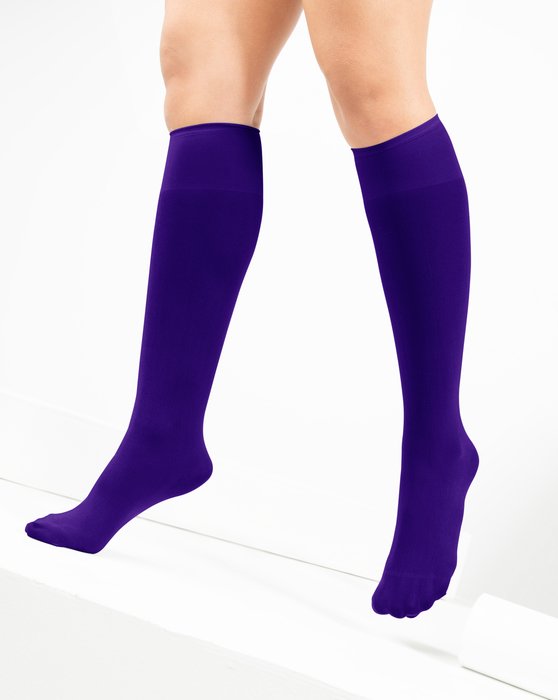 1532 Purple Knee Highs Socks