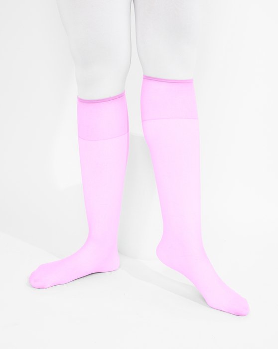 1536 Orchid Pink Sheer Color Knee Highs Socks