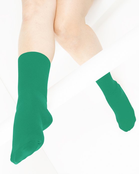 Emerald Nylon Socks Style# 1551 | We Love Colors