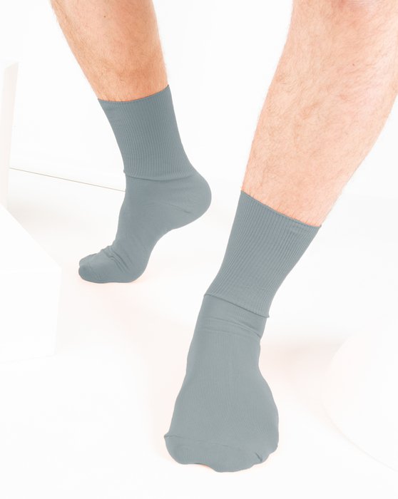 1551 Grey Nylon Socks