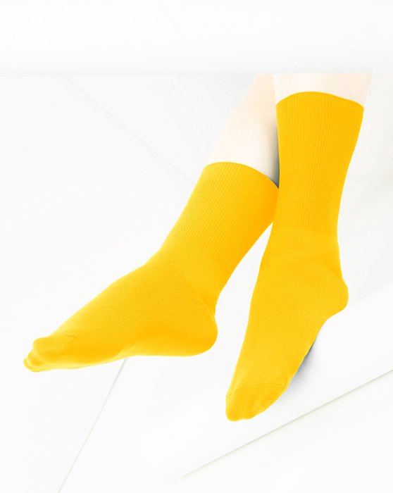 1551 W Gold Nylon Socks 2