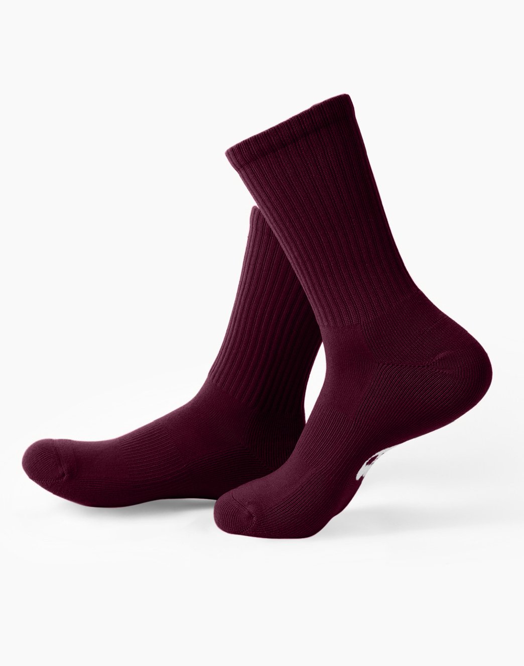 Maroon Sport Crew Socks Style# 1552 | We Love Colors