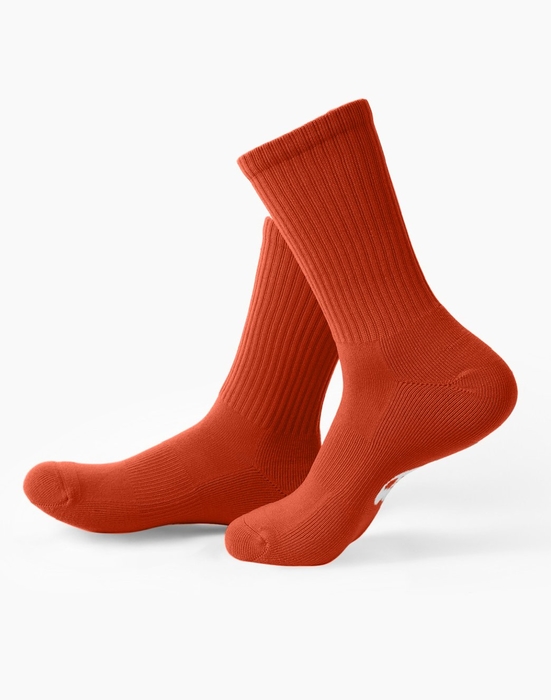 Rust Sport Crew Socks Style# 1552 | We Love Colors