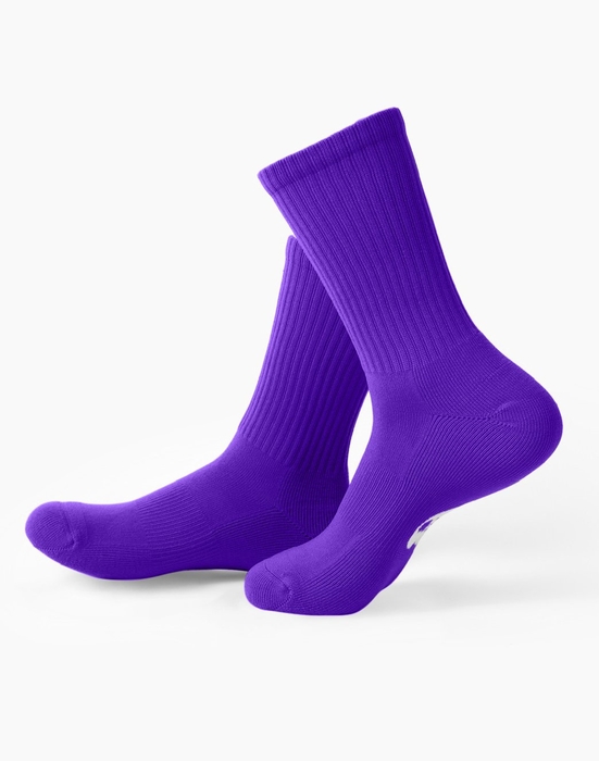 Violet Sport Crew Socks Style# 1552 | We Love Colors